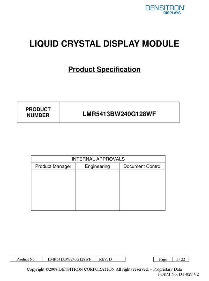 Densitron LMR5413BW240G128WF manual