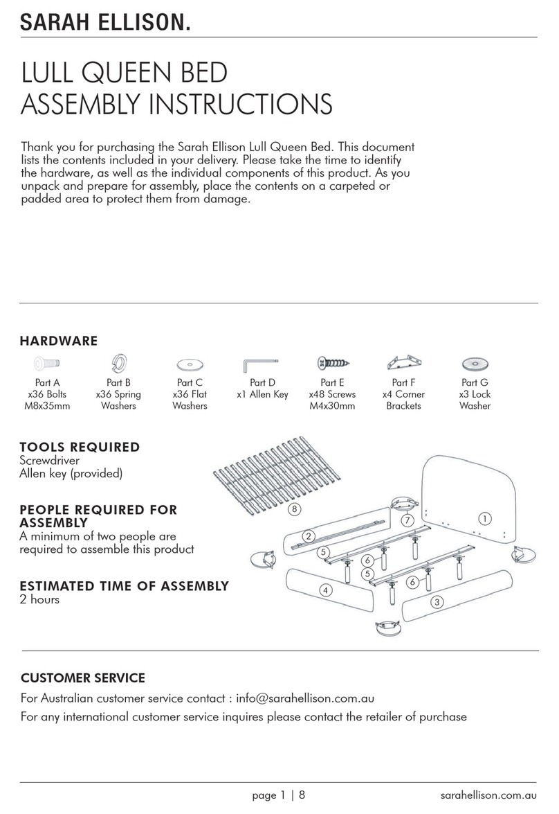 SARAH ELLISON LULL Assembly instructions