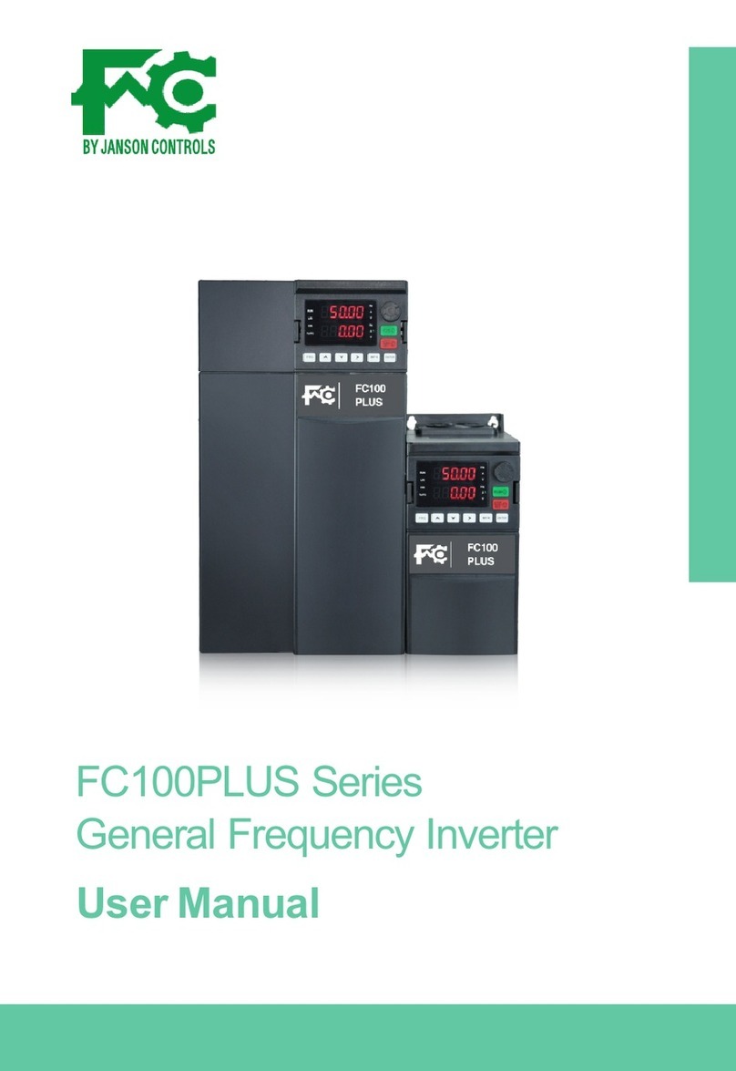 Janson Controls FC FC100PLUS Series user manual