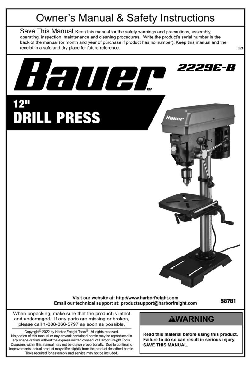 Bauer 2229E-B Assembly instructions