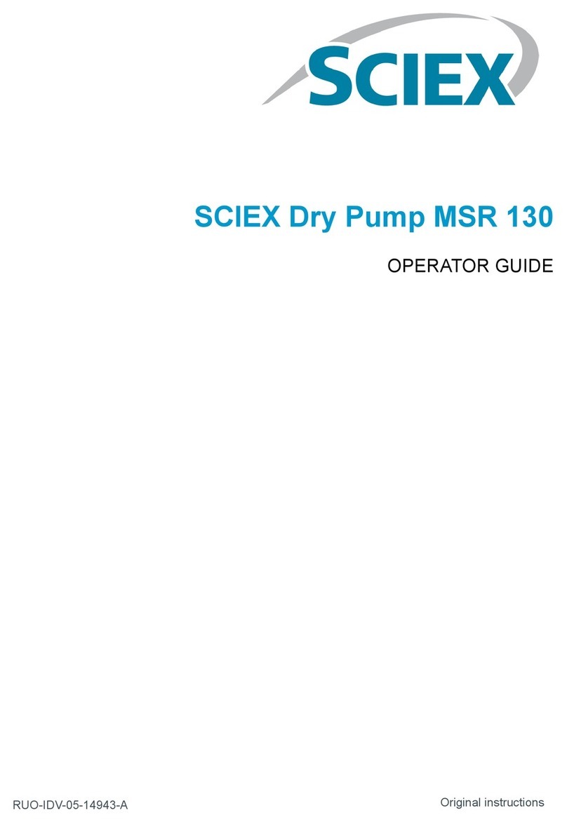 SCIEX MSR 130 Operator's guide