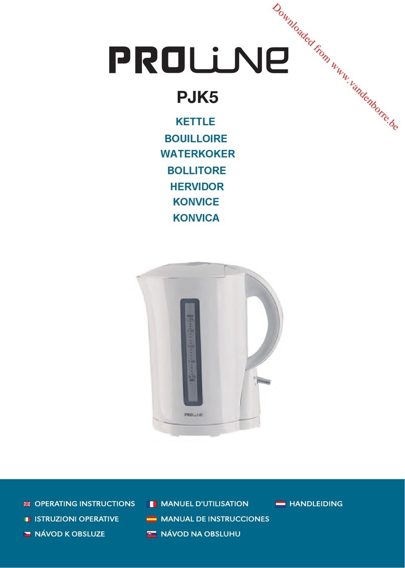 Proline PJK5 User manual Proline PJK5 User manual