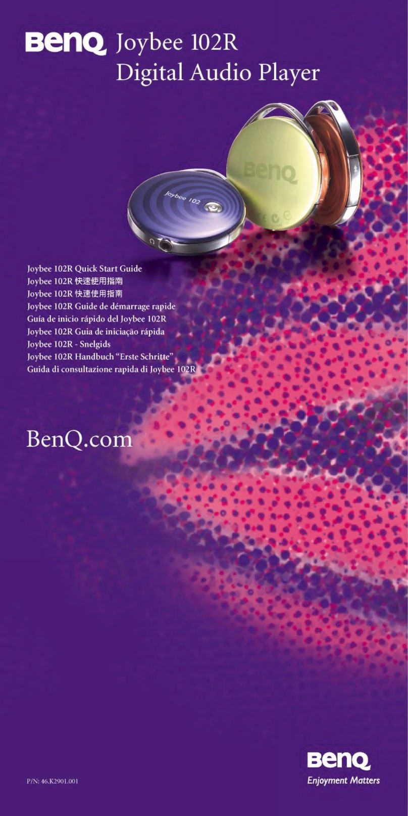BenQ Joybee 102R quick start guide