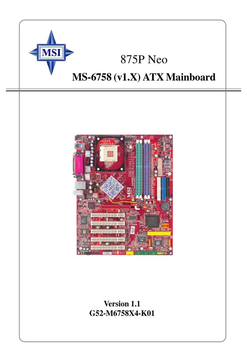 MSI 875P Neo P Series manual