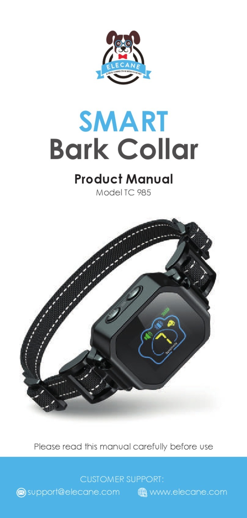 ELECANE SMART Bark Collar product manual