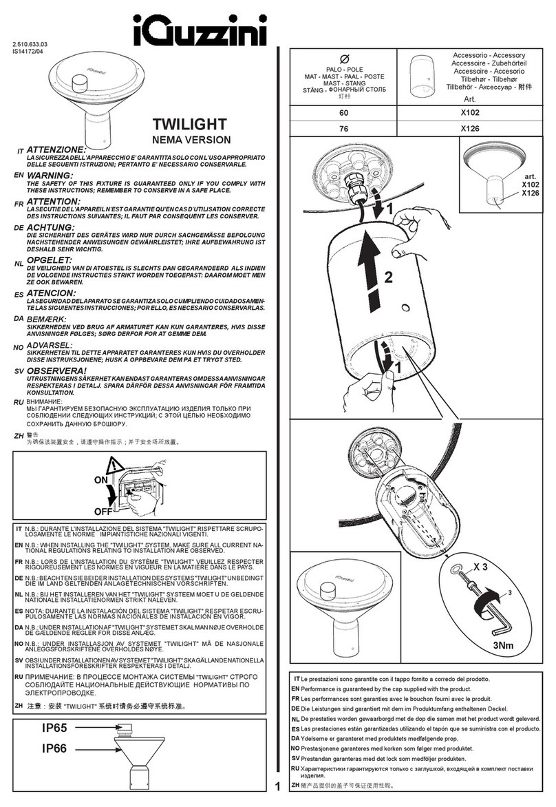 iGuzzini TWILIGHT User manual