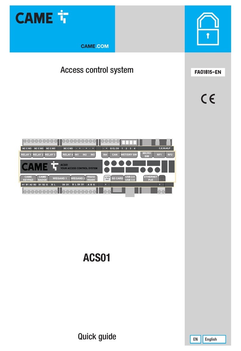 CAME ACS01 quick guide