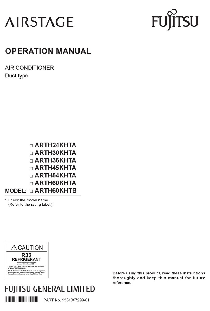 Fujitsu AIRSTAGE ARTH24KHTA User manual