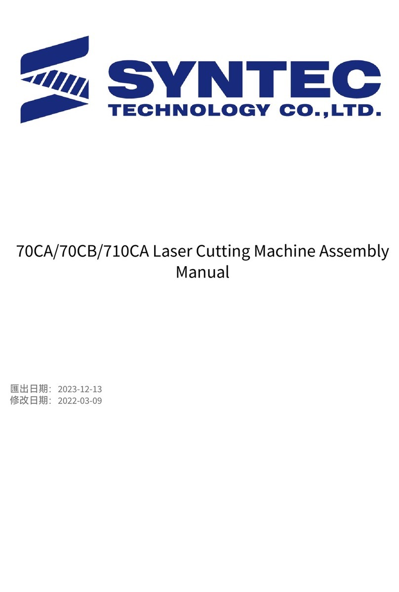 Syntec 70CA Assembly manual