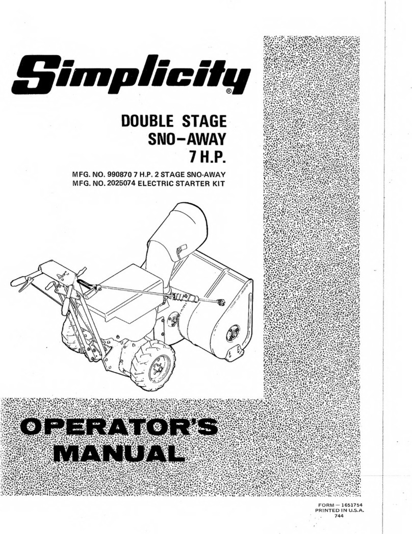Simplicity 990870 User manual