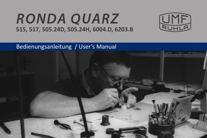 UMF RUHLA RONDA QUARZ 515 User manual