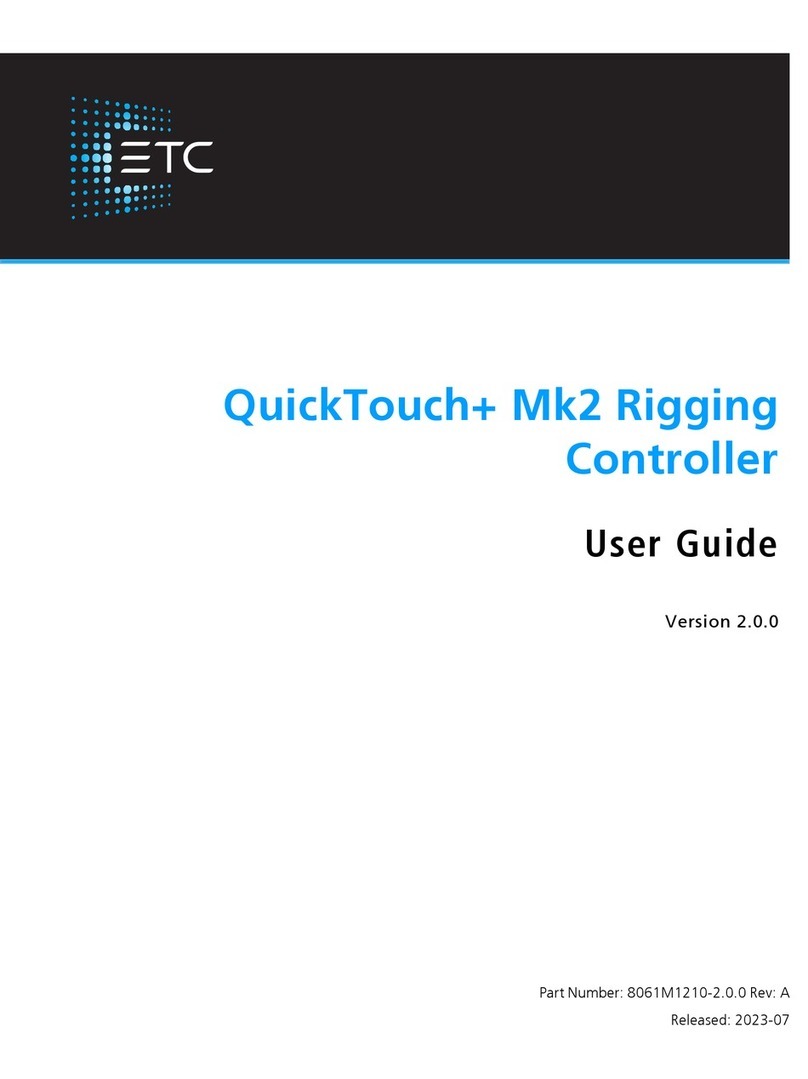 ETC QuickTouch+ Mk2 User manual ETC QuickTouch+ Mk2 User manual