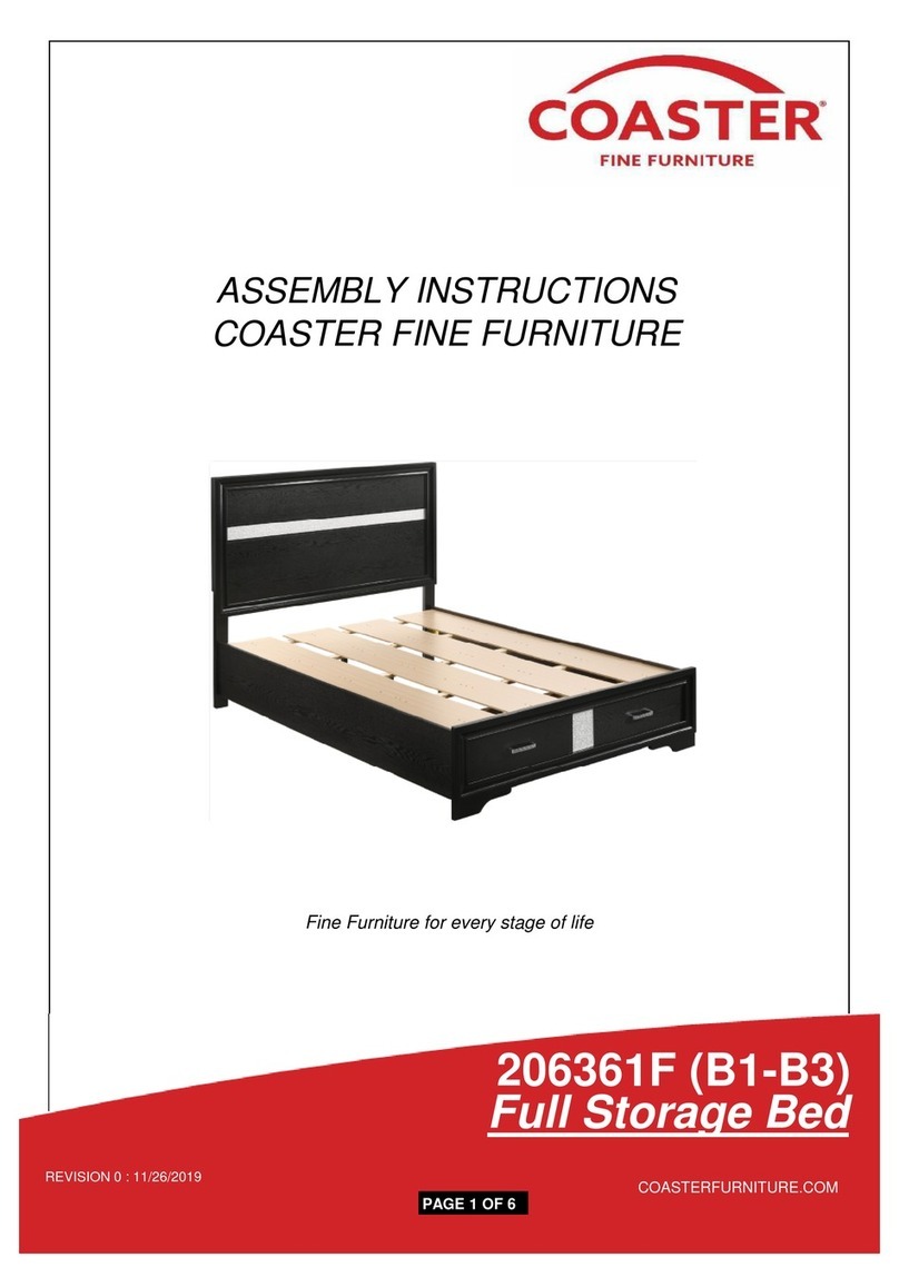 Coaster 206361F Assembly instructions Coaster 206361F Assembly instructions
