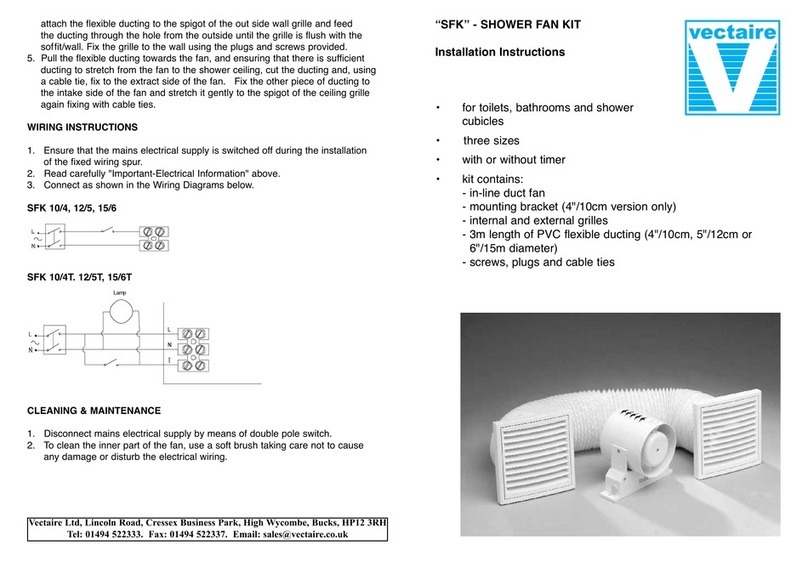 Vectaire SFK10/4 User manual