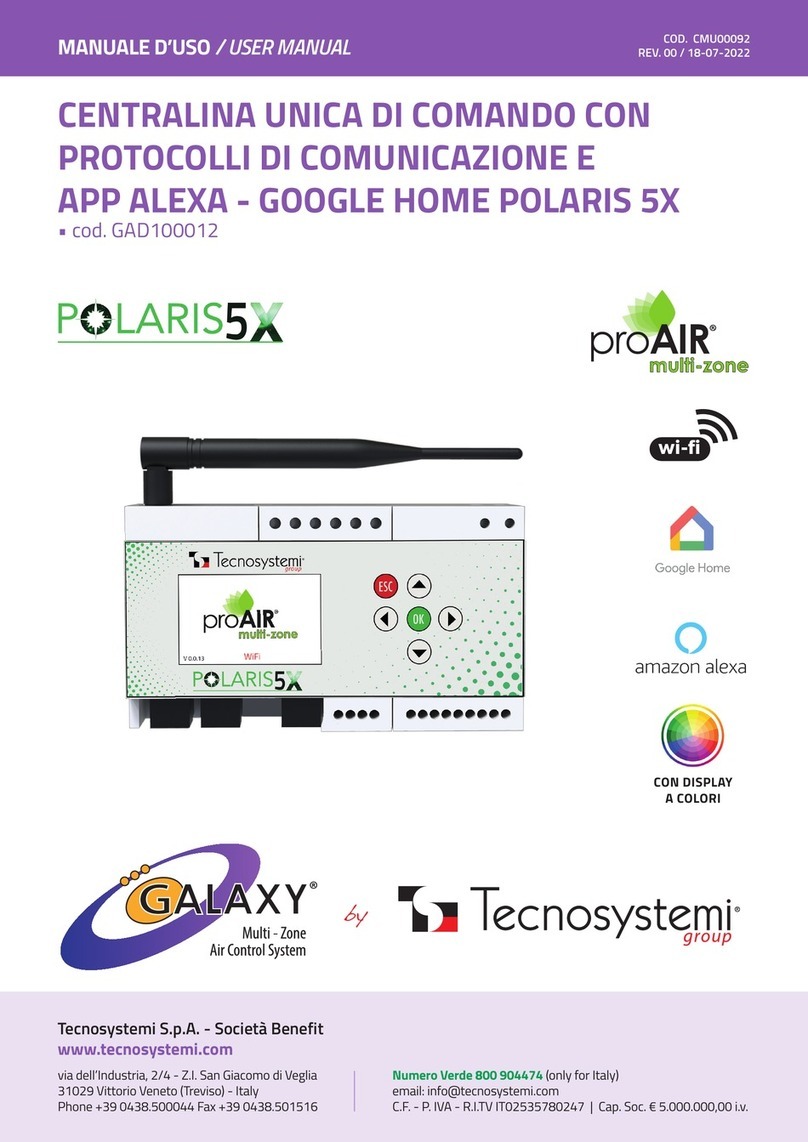 Tecnosystemi proAIR multi-zone POLARIS 5X user manual
