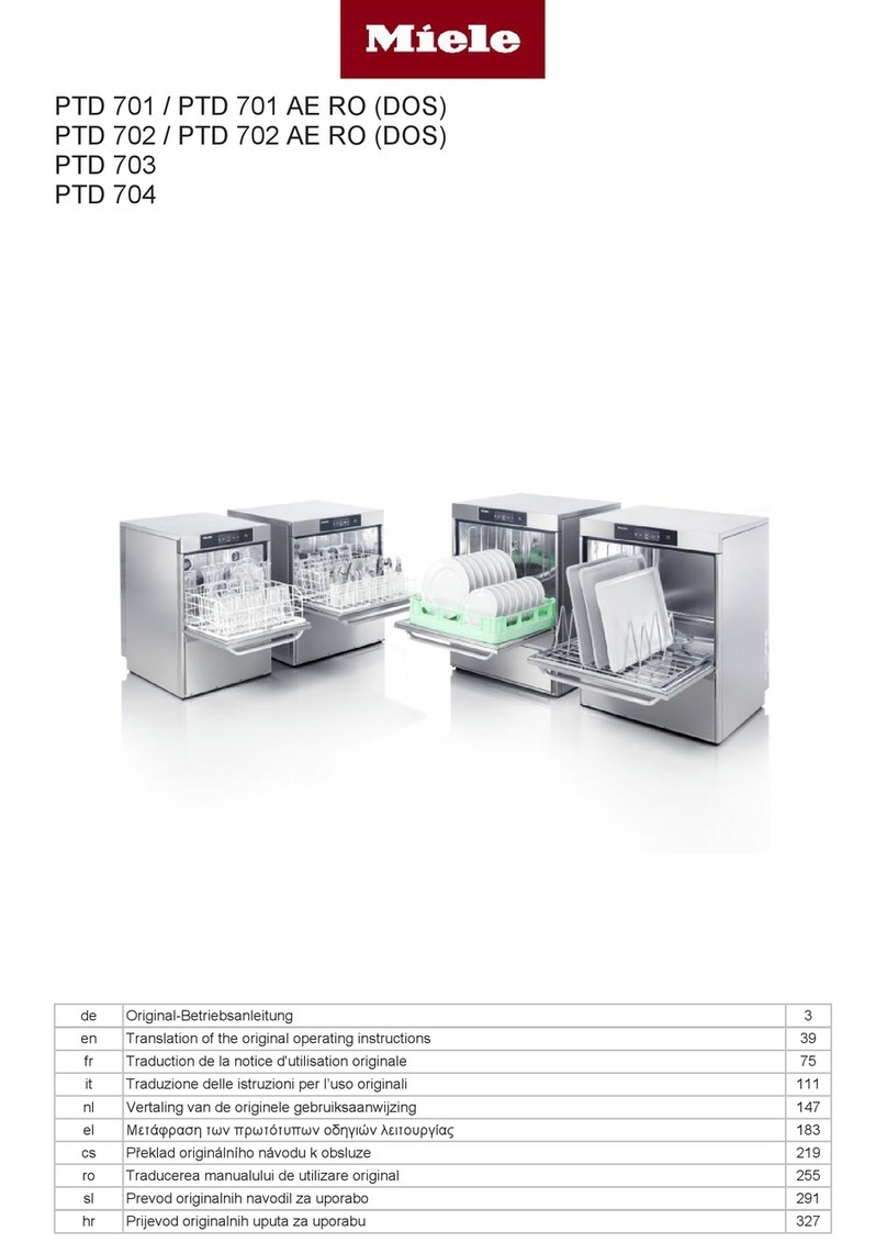 Miele PTD 701 operating instructions