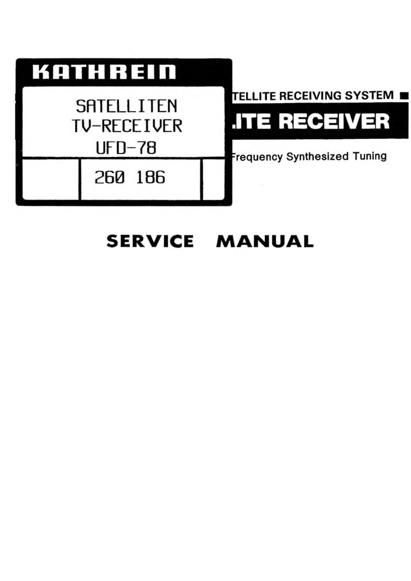 Kathrein UFD-78 User manual