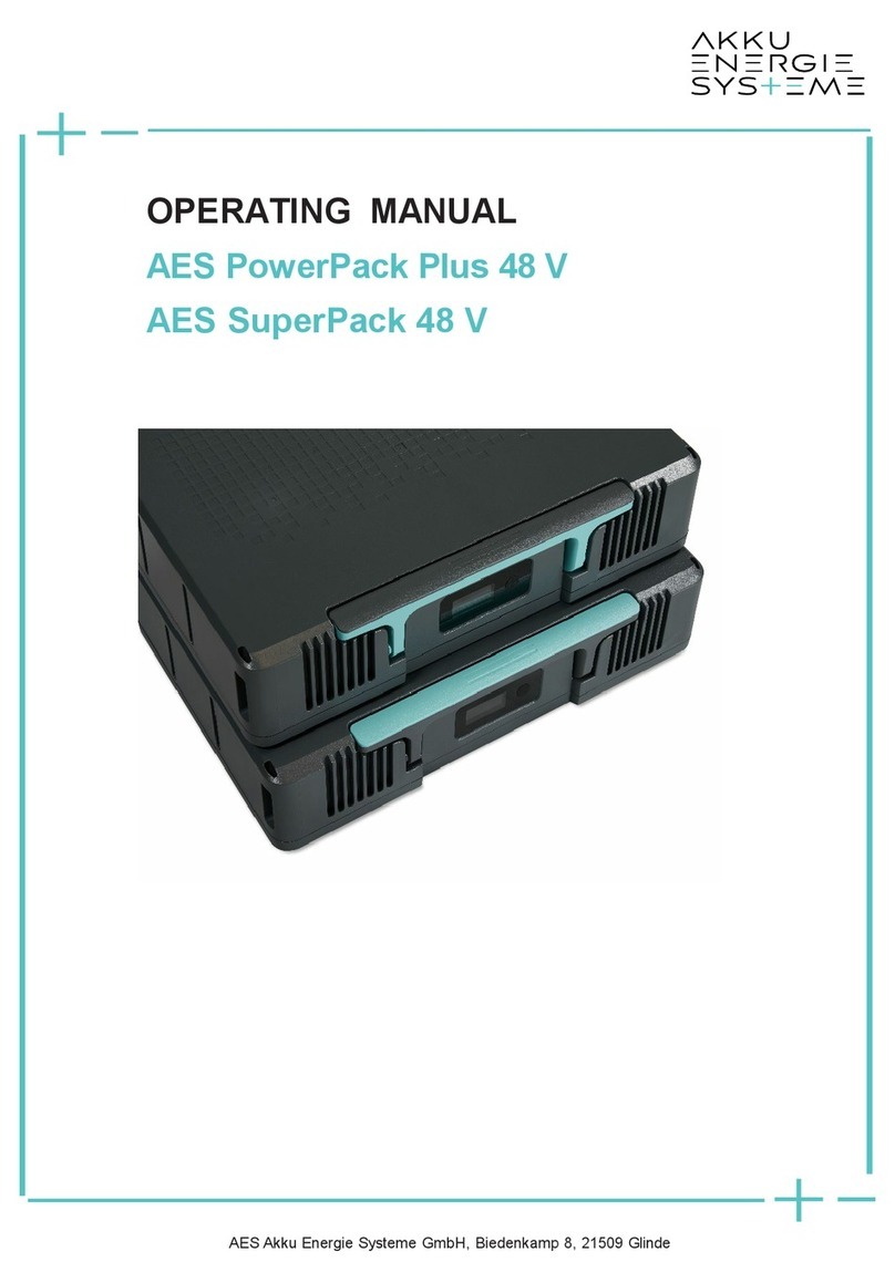 AES Akku Energie Systeme PowerPack Plus 48 V operating manual