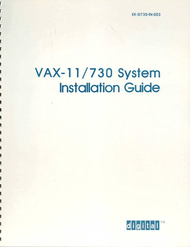 Digital Equipment VAX-11 /730 User manual