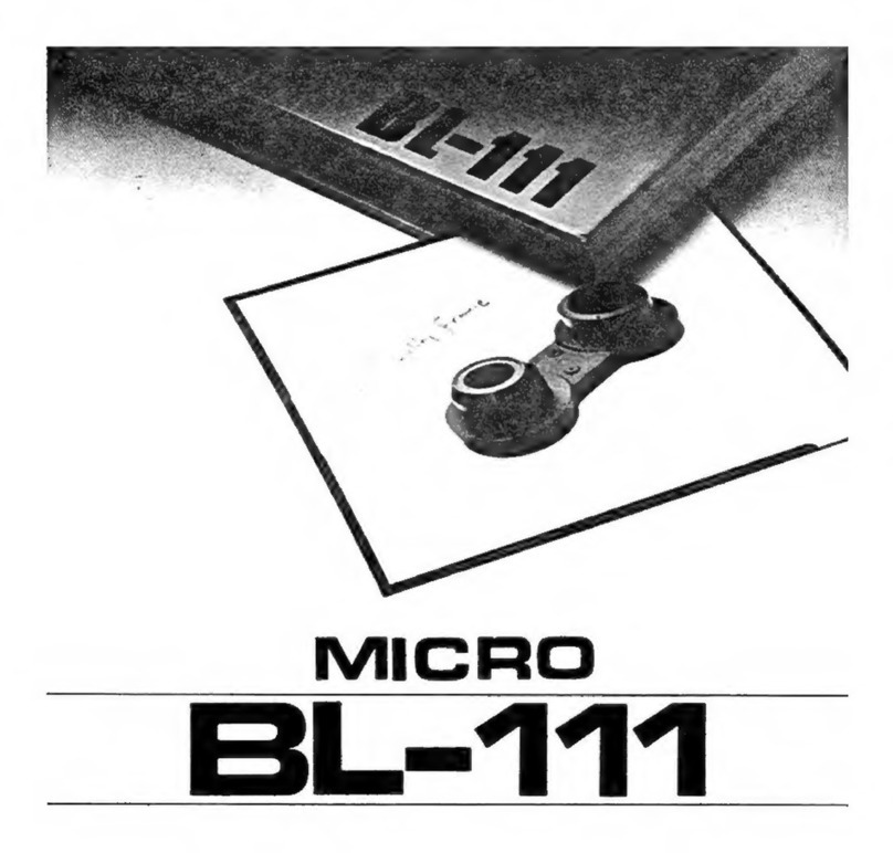 Micro Seiki BL-111 User manual