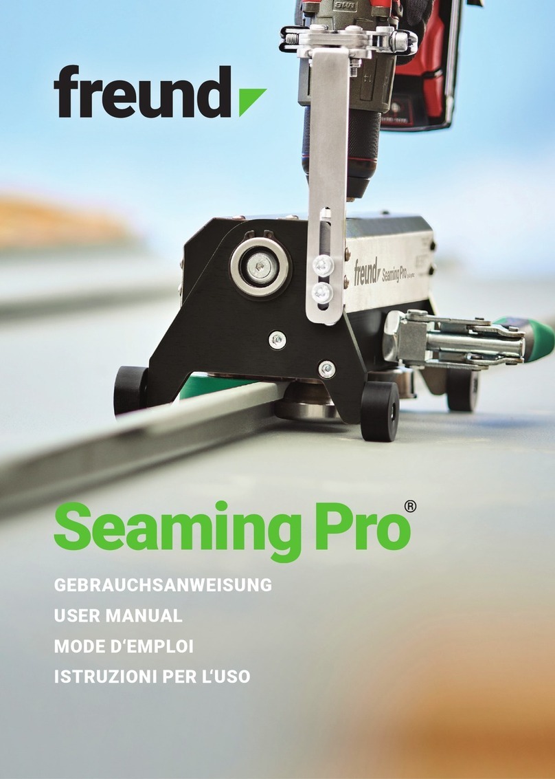 Freund SEAMING PRO User manual