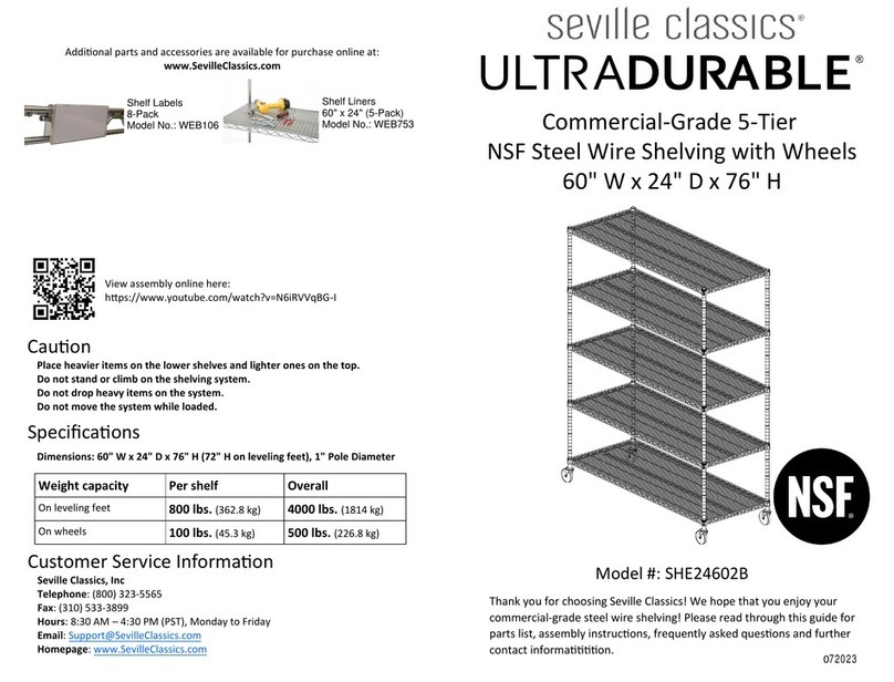 Seville Classics UltraDurable SHE24602B User manual Seville Classics UltraDurable SHE24602B User manual