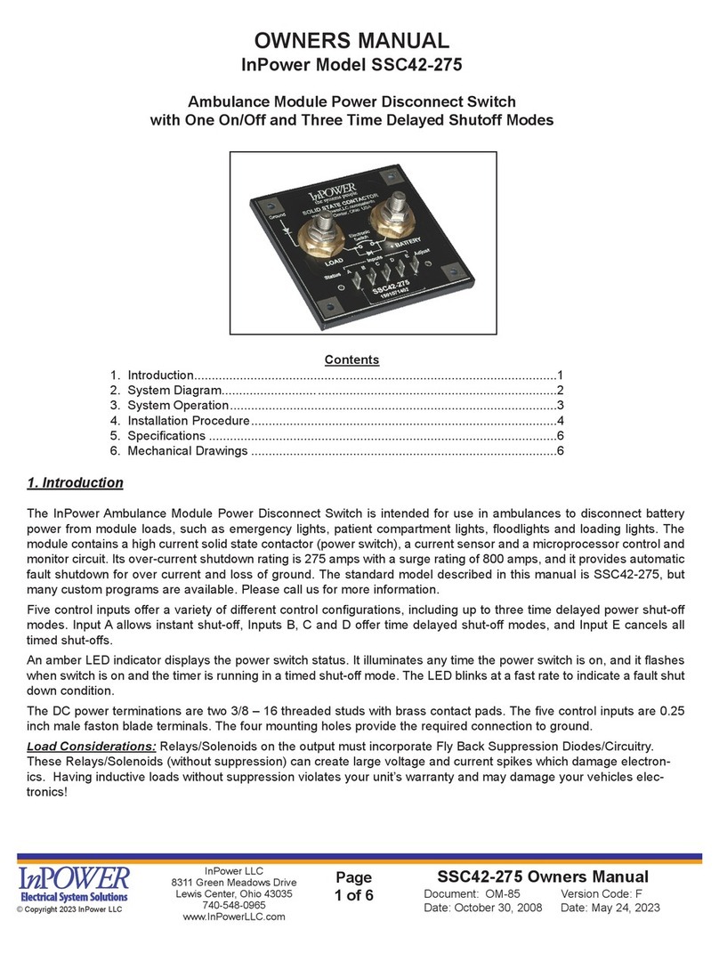 InPOWER SSC42-275 owner's manual
