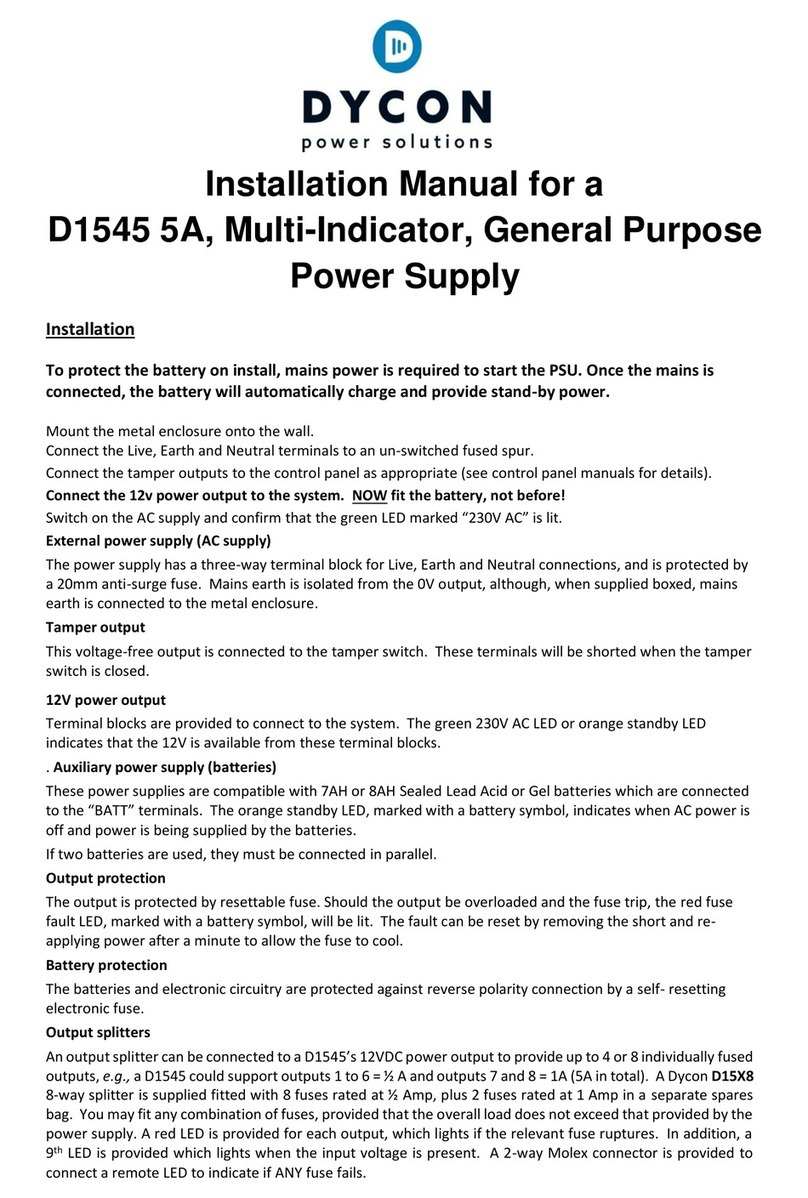 Dycon D1545 User manual