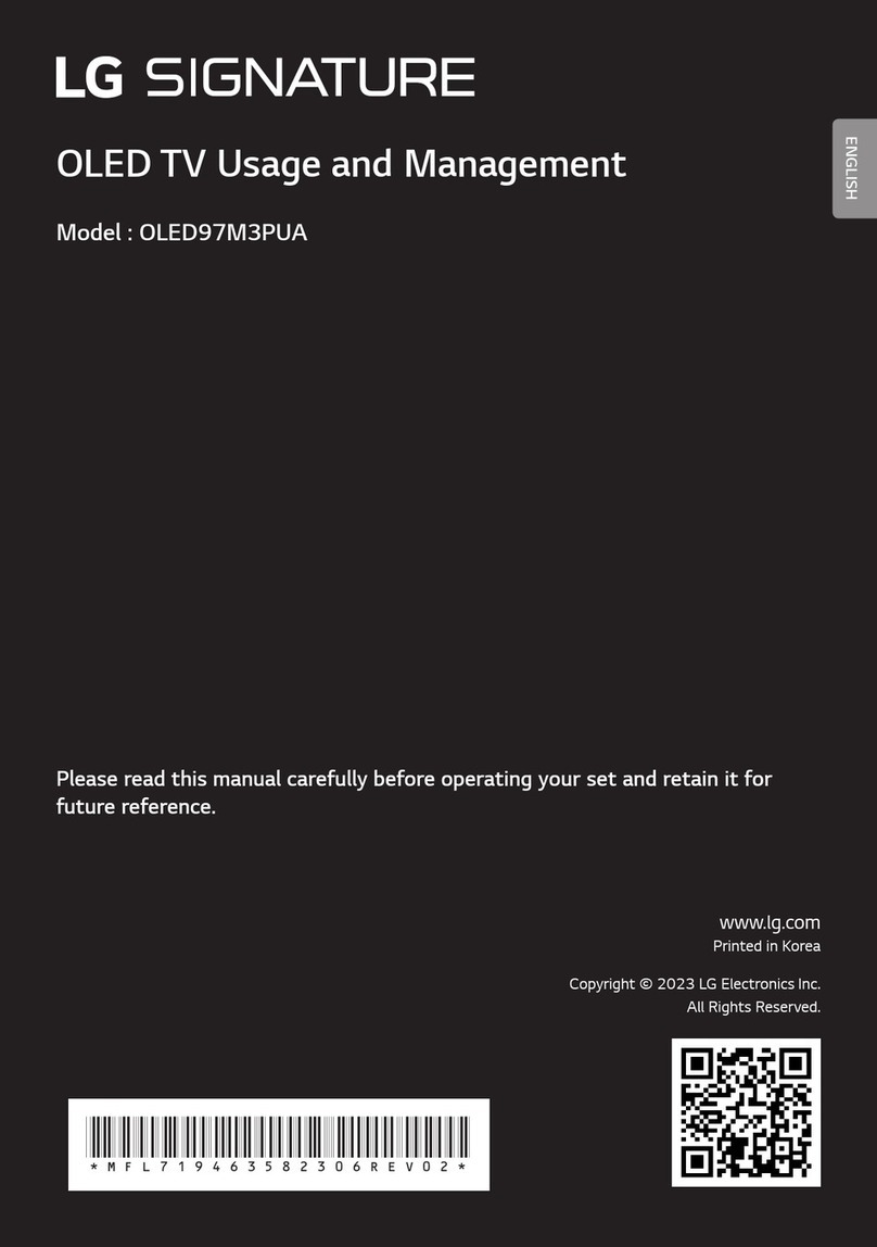 LG Signature OLED97M3PUA User manual
