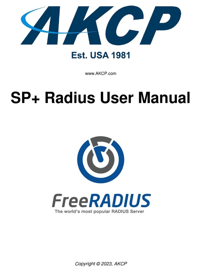 AKCP FreeRADIUS SP+ User manual AKCP FreeRADIUS SP+ User manual