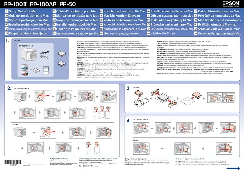 Epson Disc Producer PP-100AP User manual