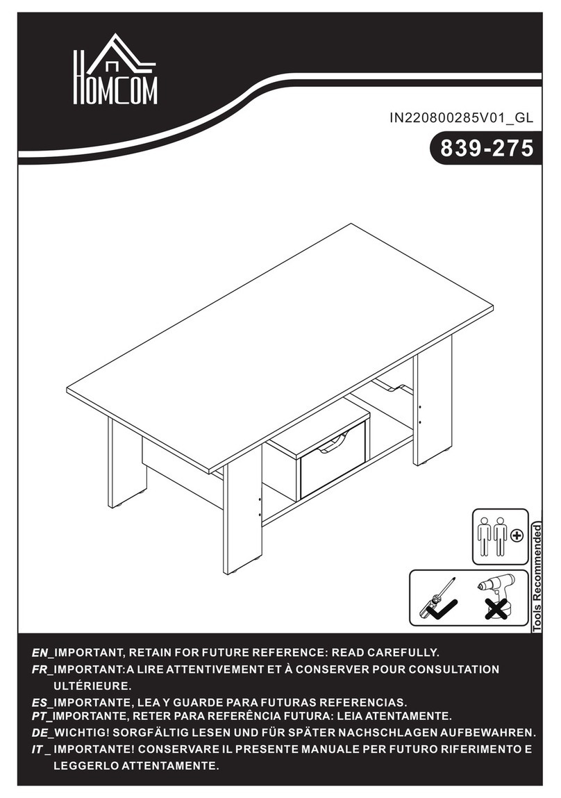 HOMCOM 839-275 User manual HOMCOM 839-275 User manual