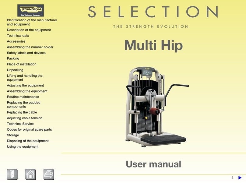 Technogym Selection Multi Hip User manual