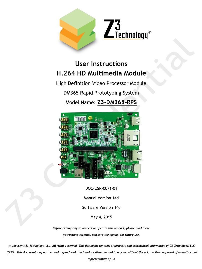 Z3 Technology Z3-DM365-RPS User instructions Z3 Technology Z3-DM365-RPS User instructions
