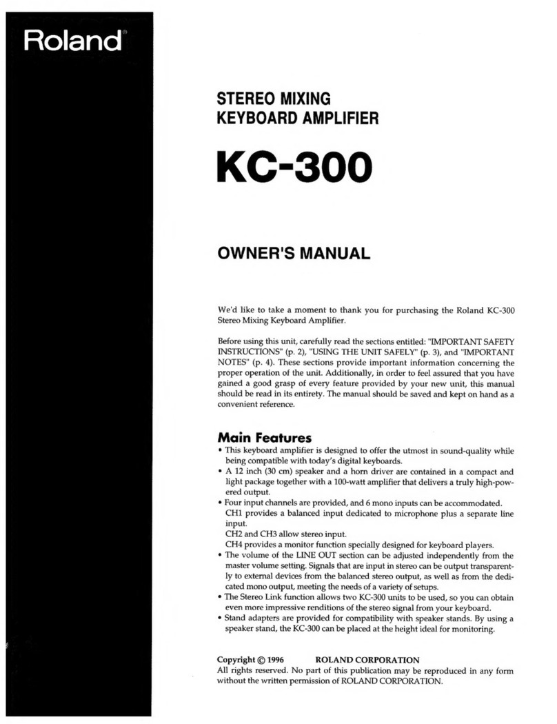 Roland KC-300 User manual