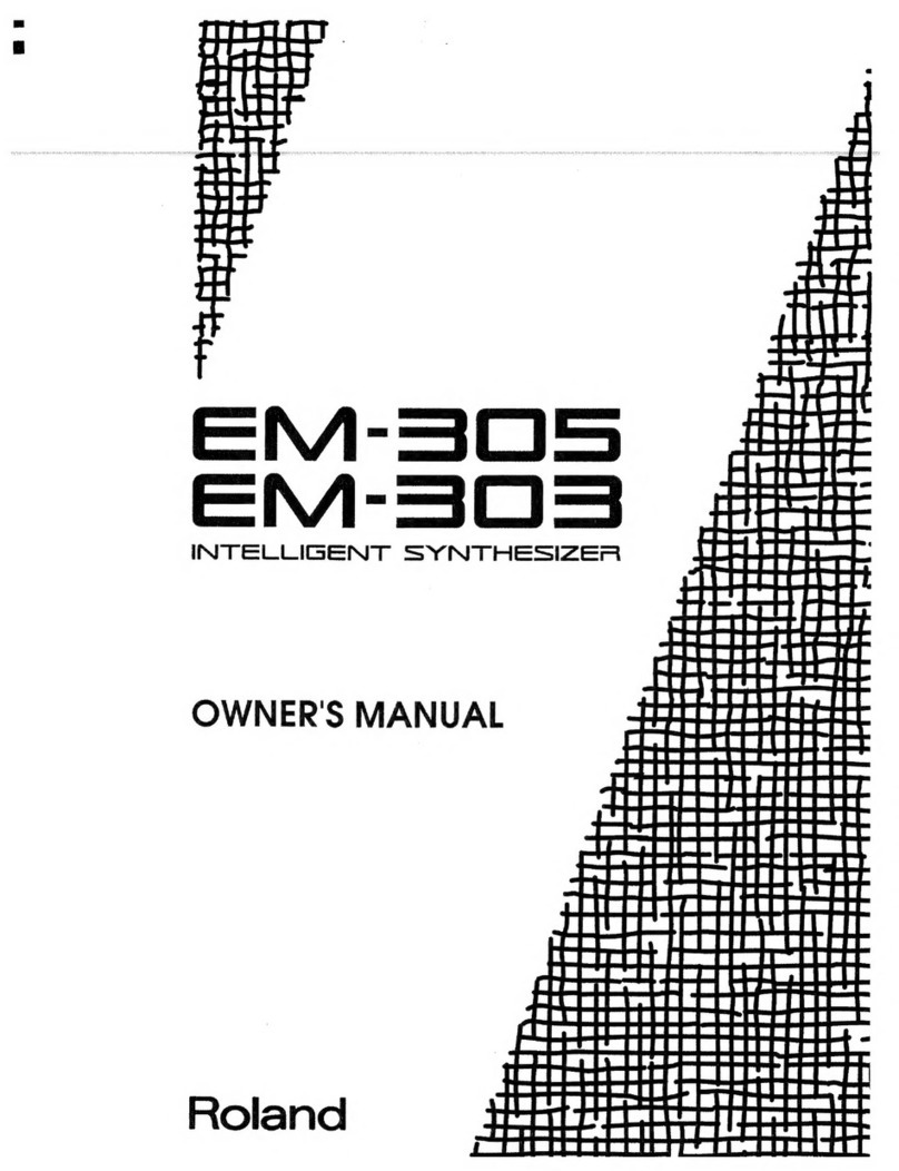 Roland EM-305 User manual