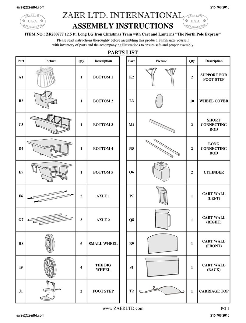 Zaer ZR200777 Assembly instructions