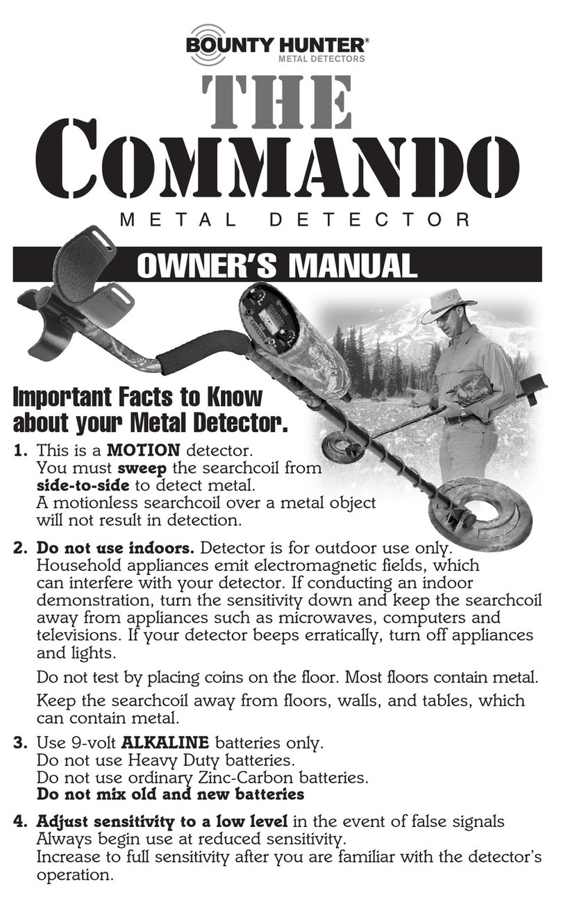 Bounty Hunter THE COMMANDO owner's manual