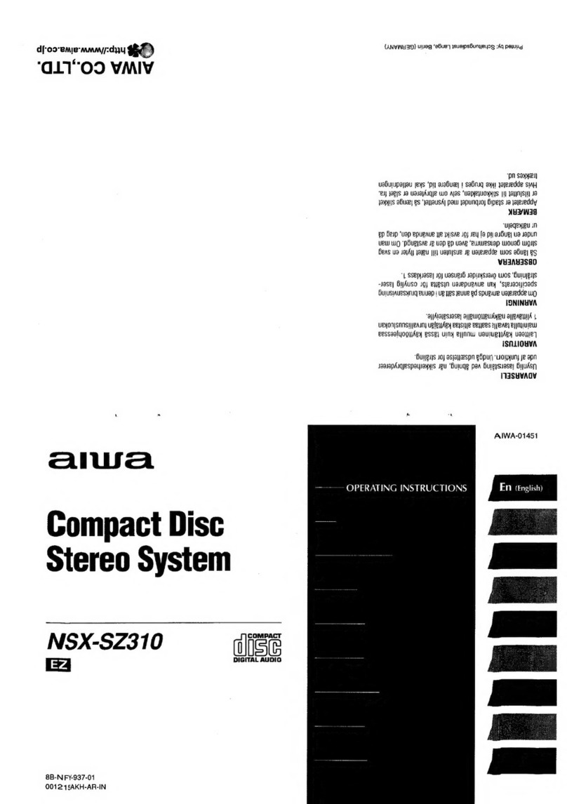 Aiwa NSX-SZ310 operating instructions