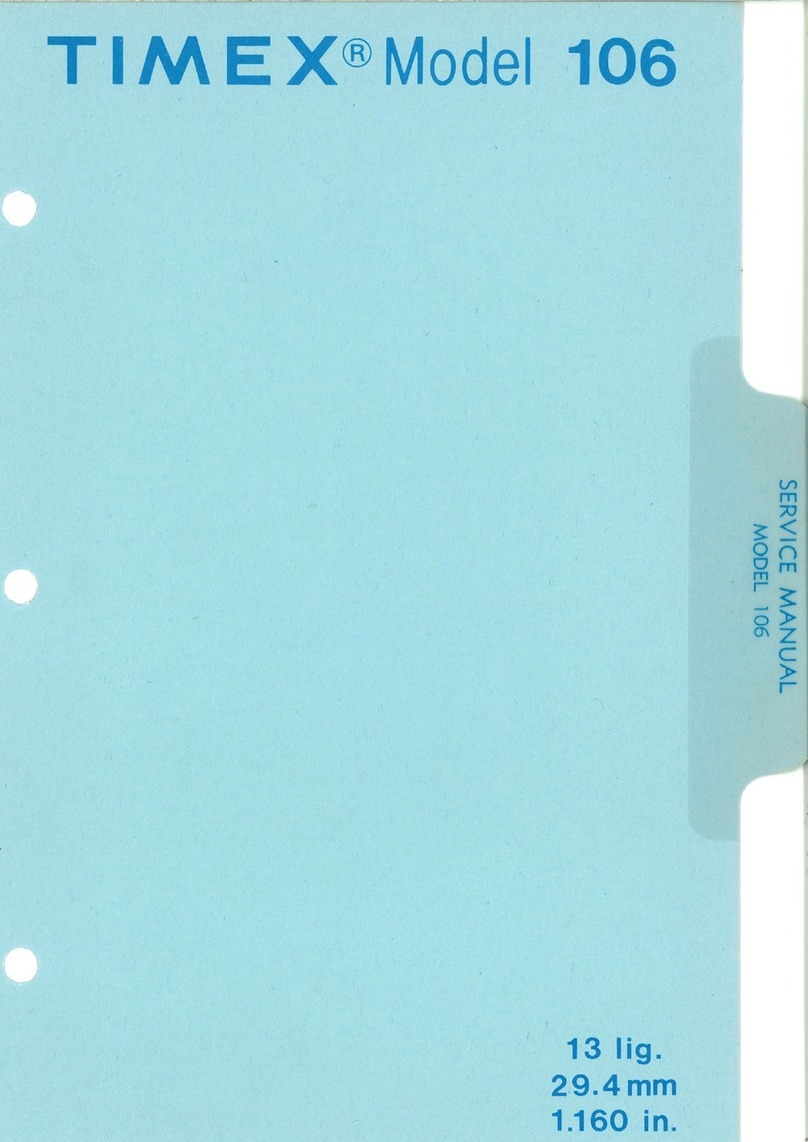 Timex 106 User manual