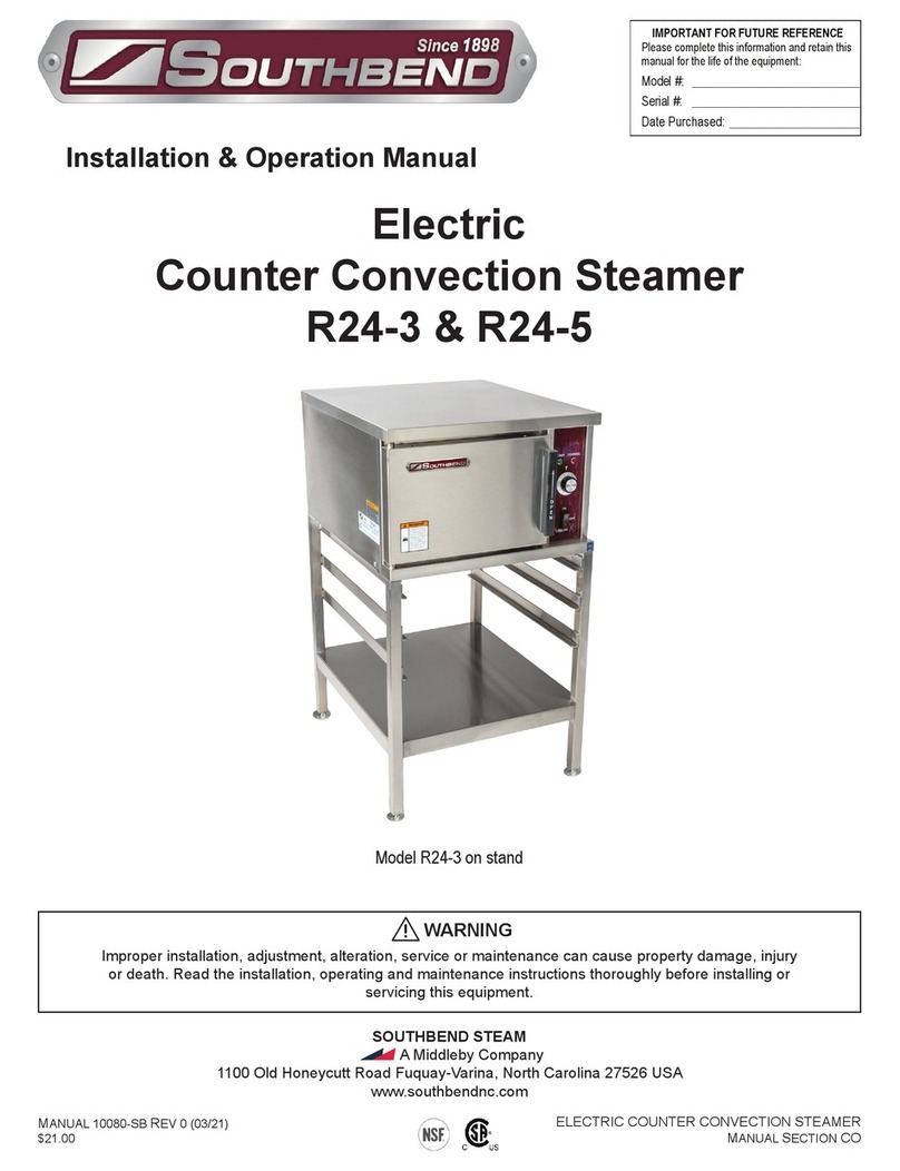Middleby SOUTHBEND R24-3 Installation & operation manual