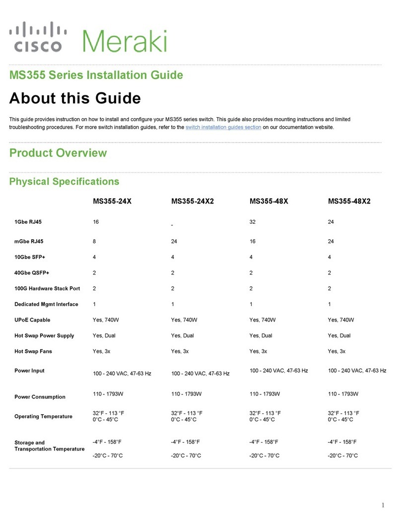 Cisco MERAKI MS355 Series installation guide