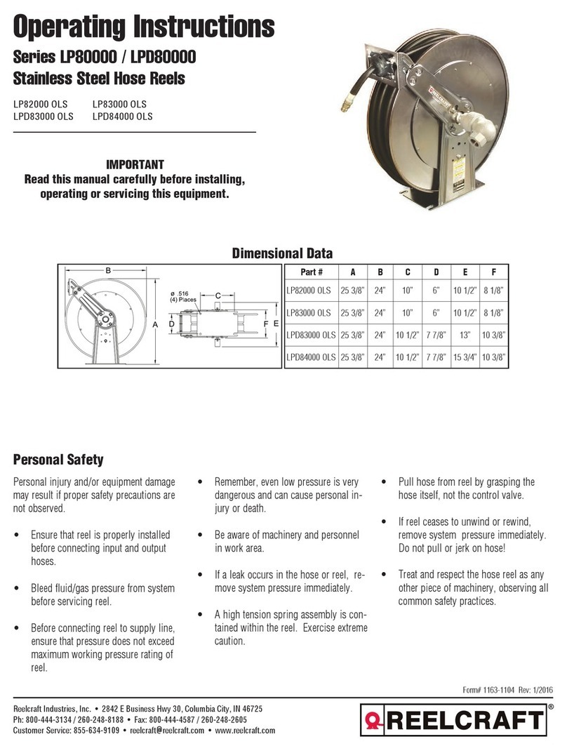 ReelCraft LP80000 Series User manual ReelCraft LP80000 Series User manual