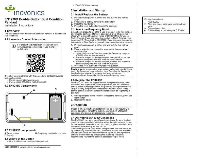 Inovonics EN1238D User manual