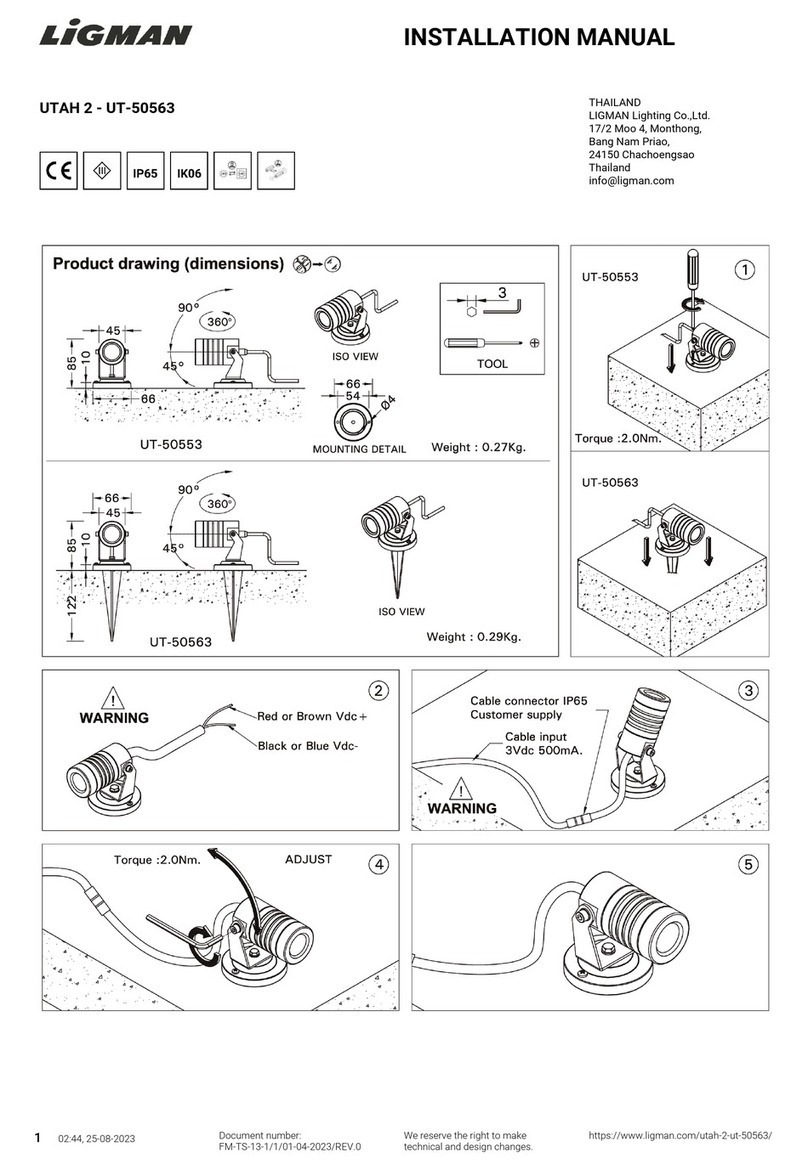 LIGMAN UT-50563 installation manual