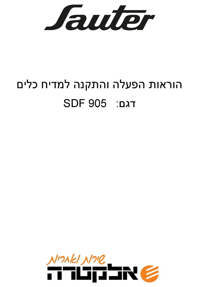 sauter SDF 905 manual