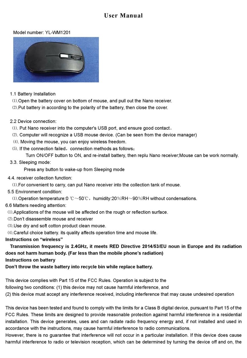 IMLONG Electronic YL-WM1201 user manual
