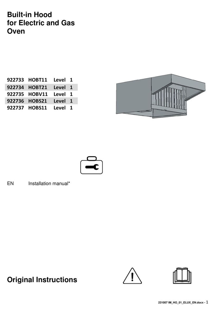 Electrolux Professional HOBT11 installation manual Electrolux Professional HOBT11 installation manual