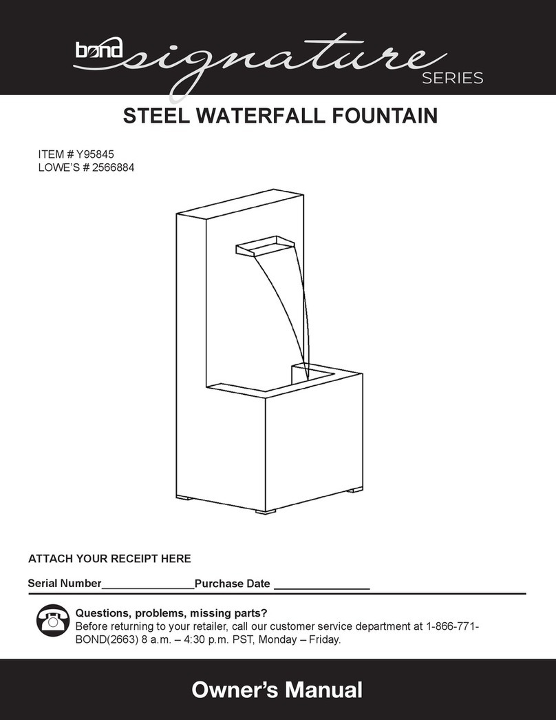 Bond Y95845 owner's manual
