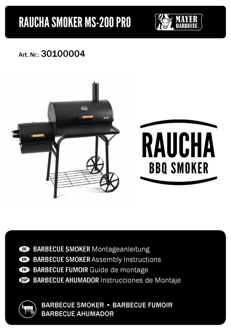 Mayer Barbecue RAUCHA MS-200 PRO User manual Mayer Barbecue RAUCHA MS-200 PRO User manual